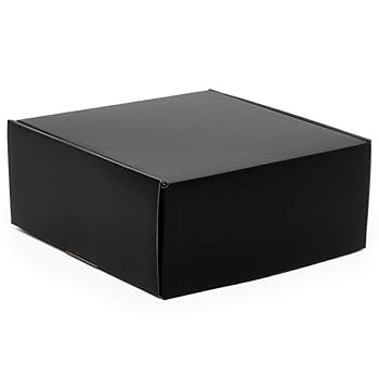 Amazon.com: Corrugated Tuck Top Box - Black - 7-1/2